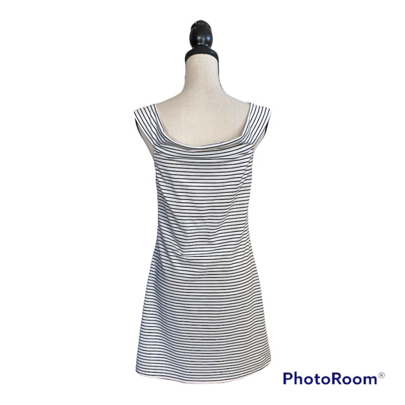 Cooper & Ella Skye Off-The-Shoulder Striped Dress - Picture 9 of 11